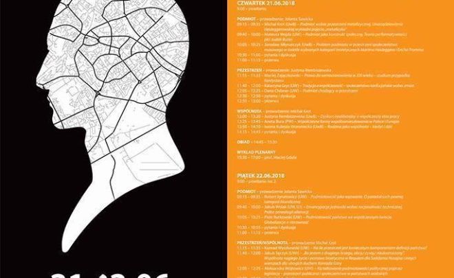 Konferencja PODMIOT/PRZESTRZEŃ/WSPÓLNOTA NO. 2