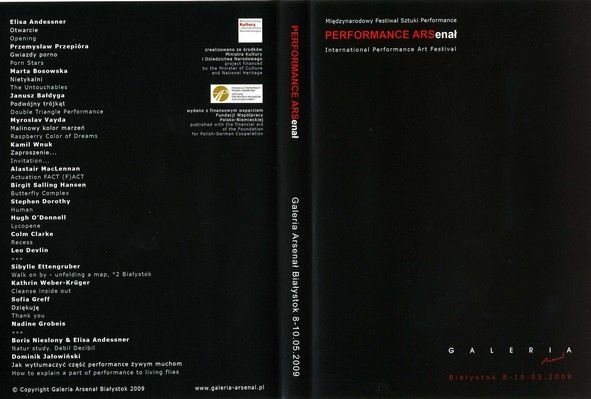 Performance ARSenał, płyta DVD, 2009