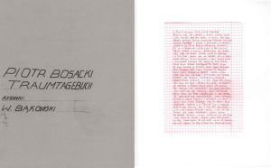 Piotr Bosacki. Traumtagenbuch