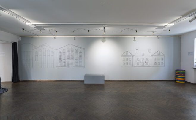 Arsenał i&nbsp;przyjaciele – mural. Otwarte działania rysunkowe